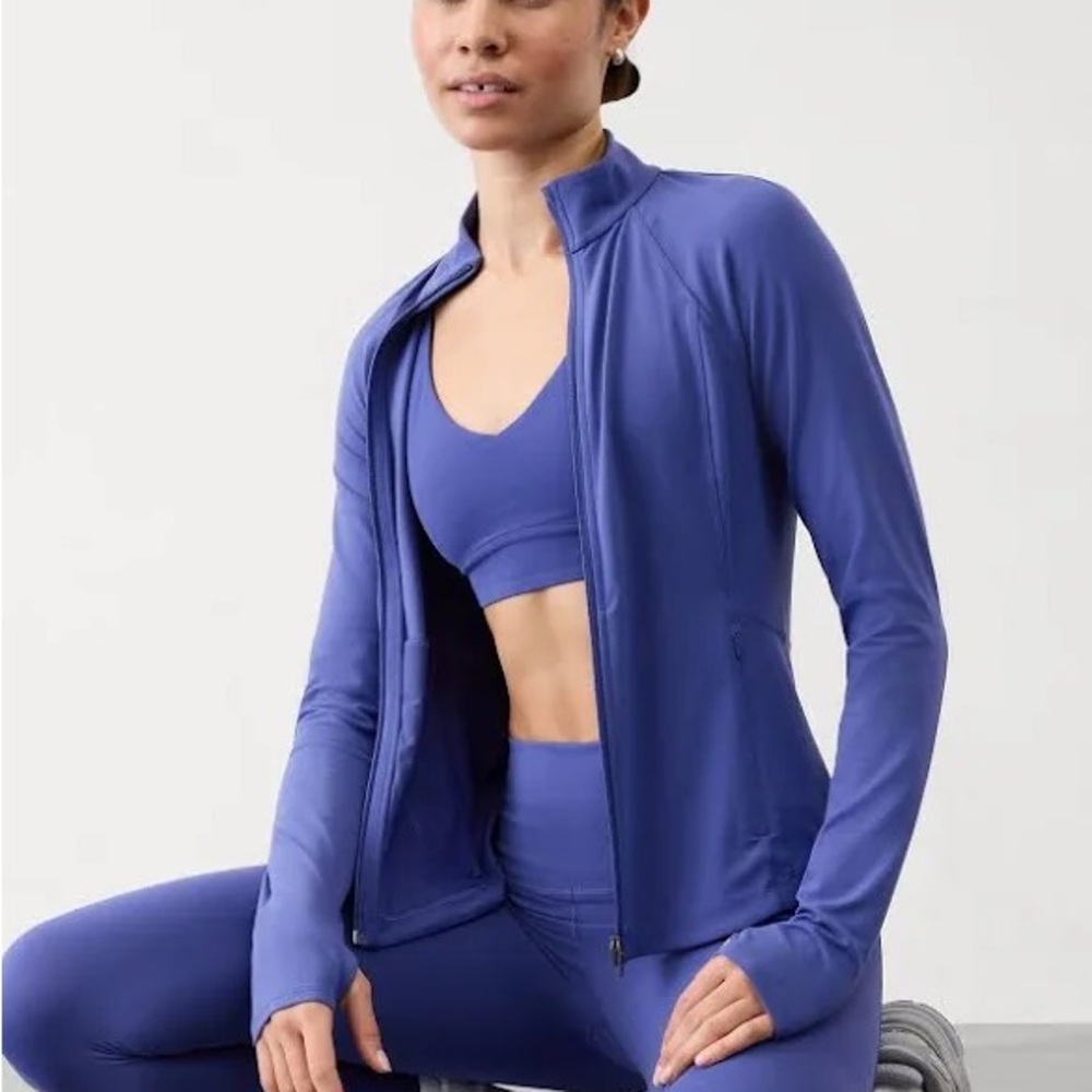 Athleta Purple Full-Zip Active Jacket